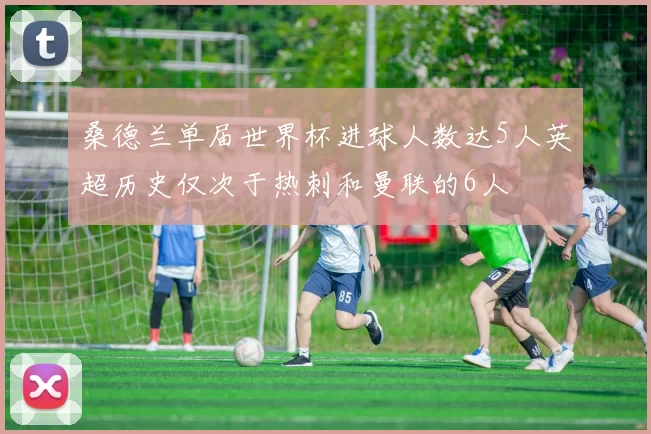 桑德兰单届世界杯进球人数达5人英超历史仅次于热刺和曼联的6人